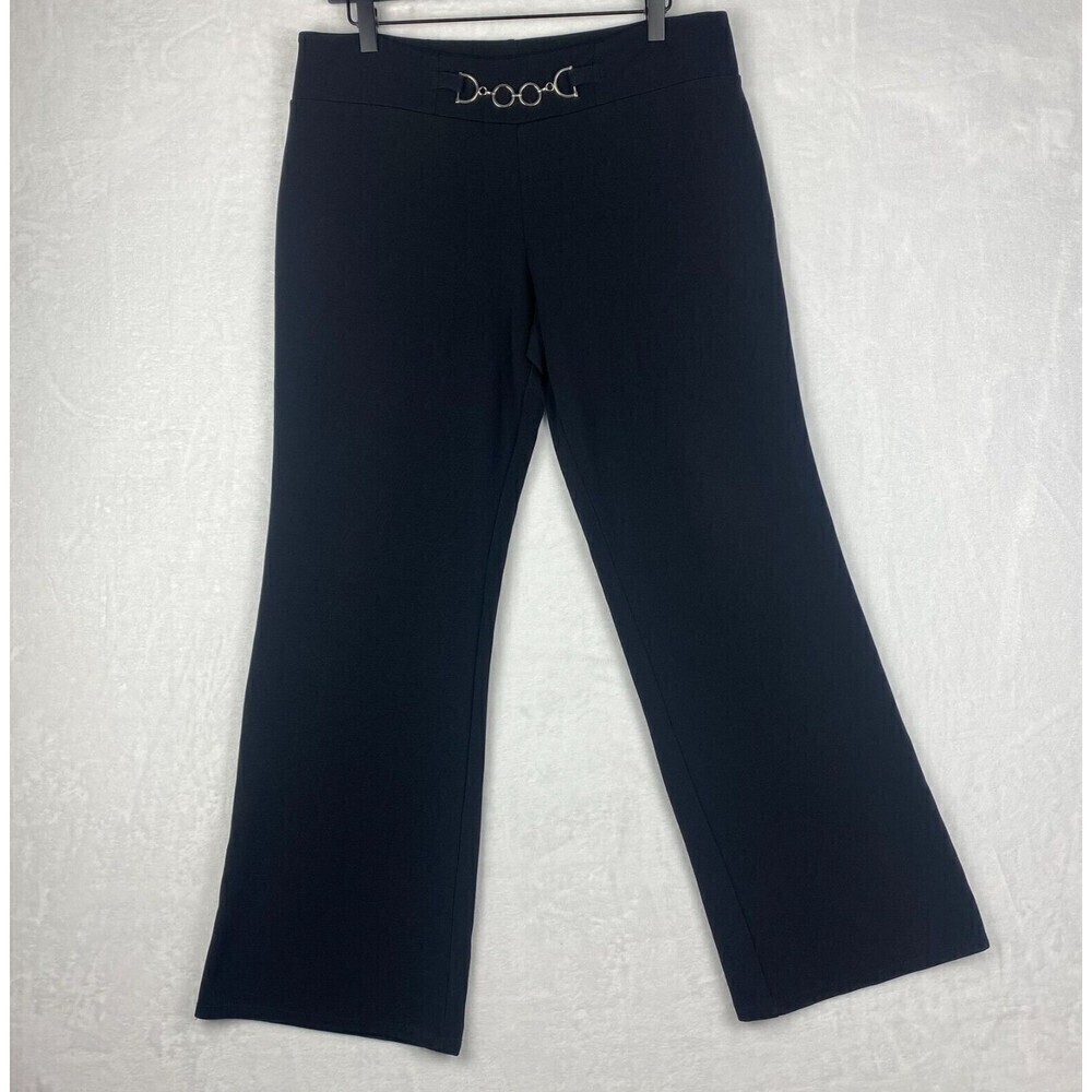 Jasonmaxwell Pants Womens Large Black Wide Leg Formal Pants Ladies